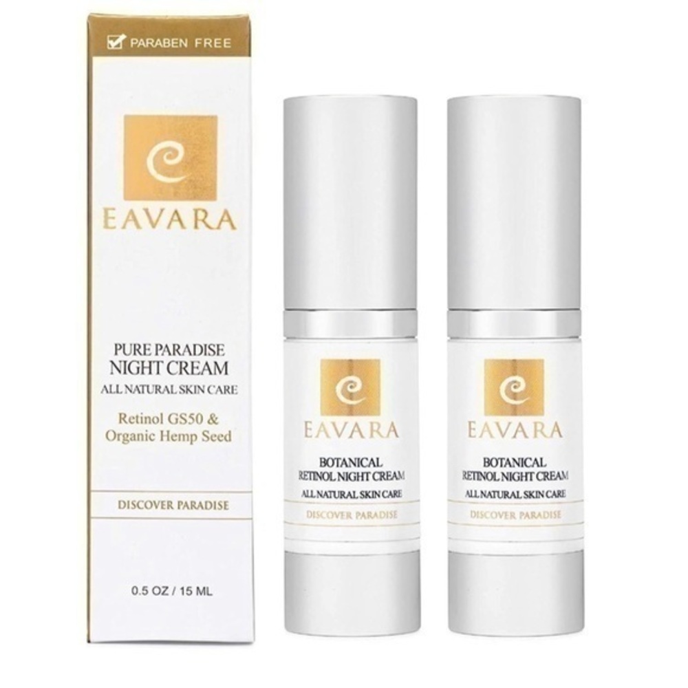 Eavara Organic Retinol Anti Aging Overnight Face Moisturizer Cream 1oz #WF